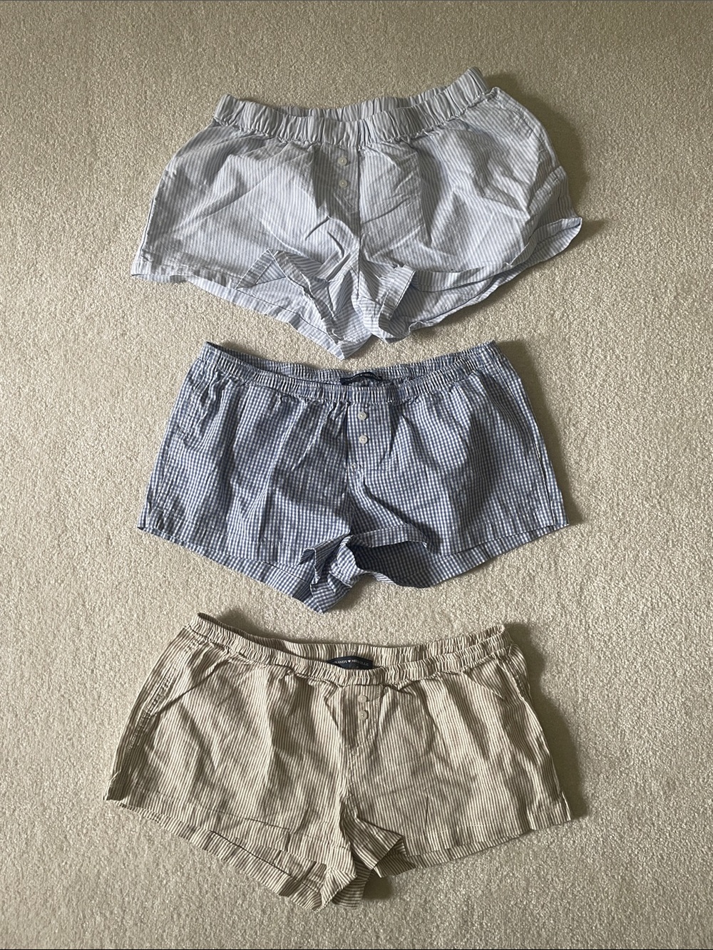 Brandy Melville bundle of 3 lounge/pj shorts